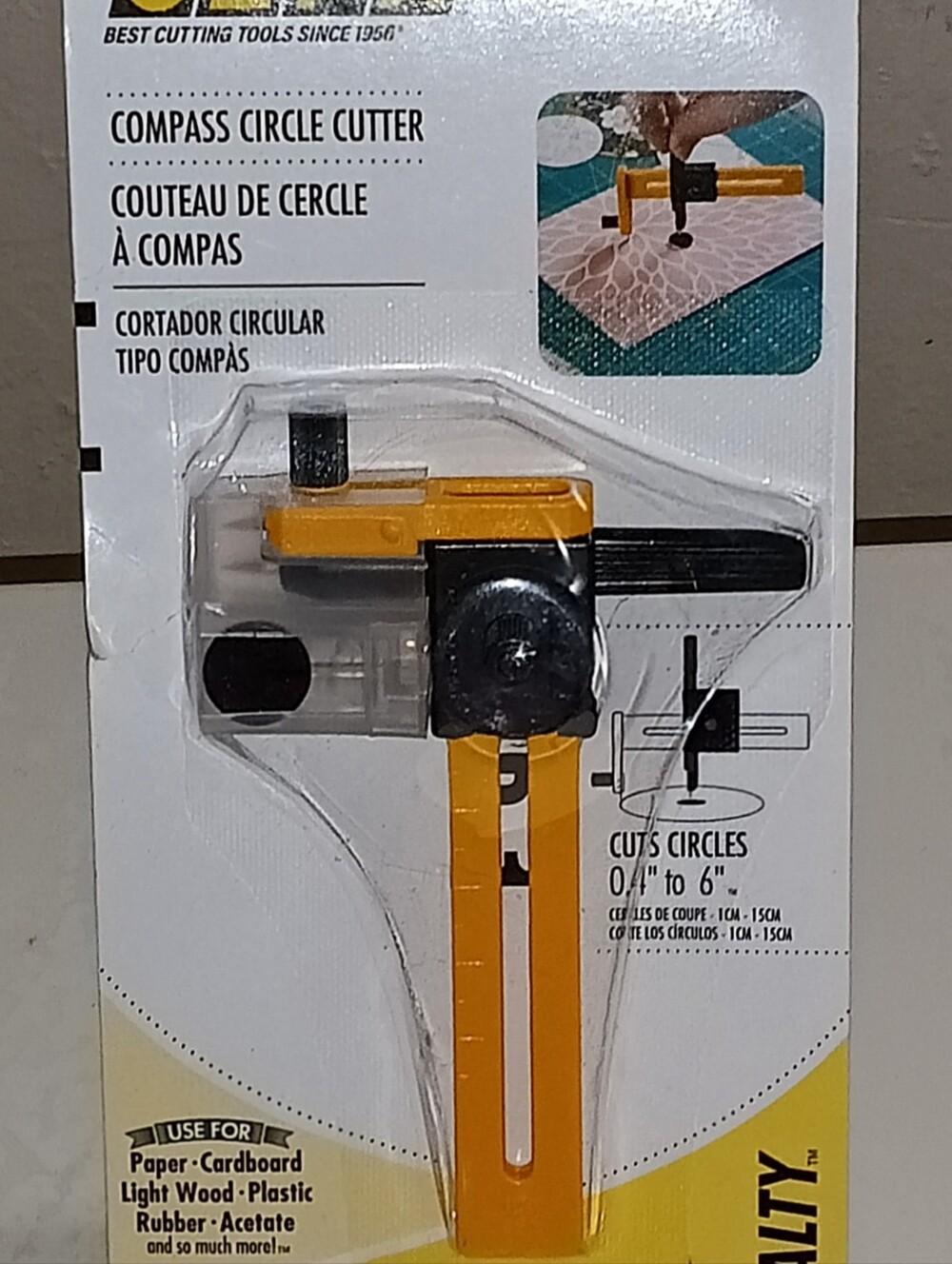 Compass Circle Cutter Scrapbooking Junk Journaling Paper Crafting